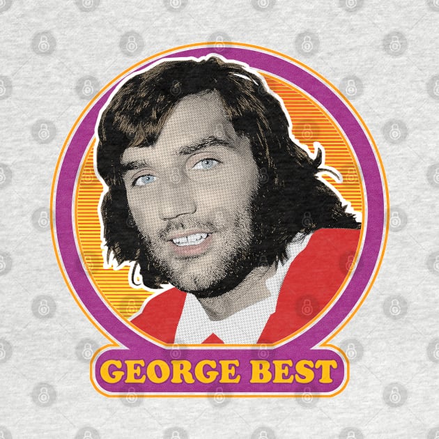 George Best // Retro Style Fan Art Design by DankFutura